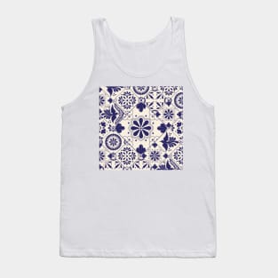 Mexican Talavera Tiles Pattern Tank Top